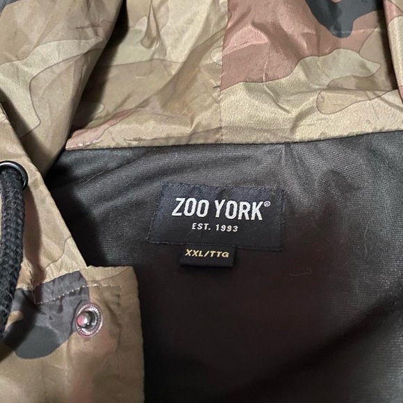 Zoo York Hooded Camo Windbreaker Coach Jacket - Picture 4 of 4